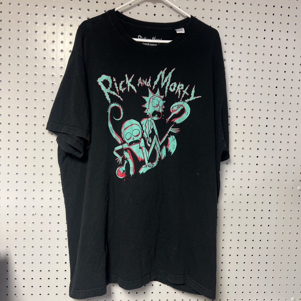 Ripple Junction Rick and Morty Adult Swim‎ Graphic Shirt 3XL